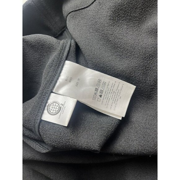 GANNI Mini Wrap Dress Black Buttoned Cuffs V-Neck 36 1040 - Picture 7 of 8